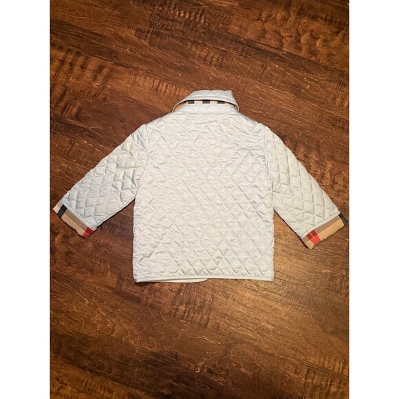 Burberry quilted toddler jacket baby blue size 9m - Picture 2 of 6